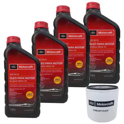 Kit Revisão 4 Litros de Óleo 5W20 + Filtro de Óleo Ford Ka Ecosport New Fiesta 2014 a 2022