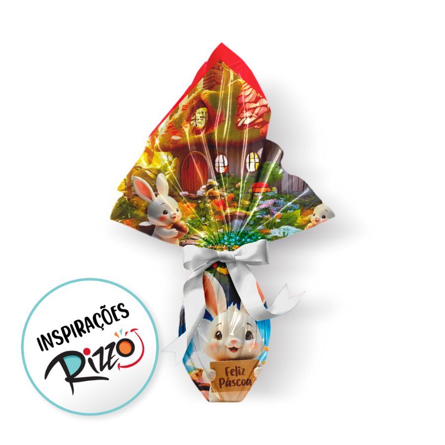 Saco Express 32x32cm Para Ovos de 150g a 250g - Villa Encantada - 5 unidades - Cromus - Rizzo em Oferta na Shopee