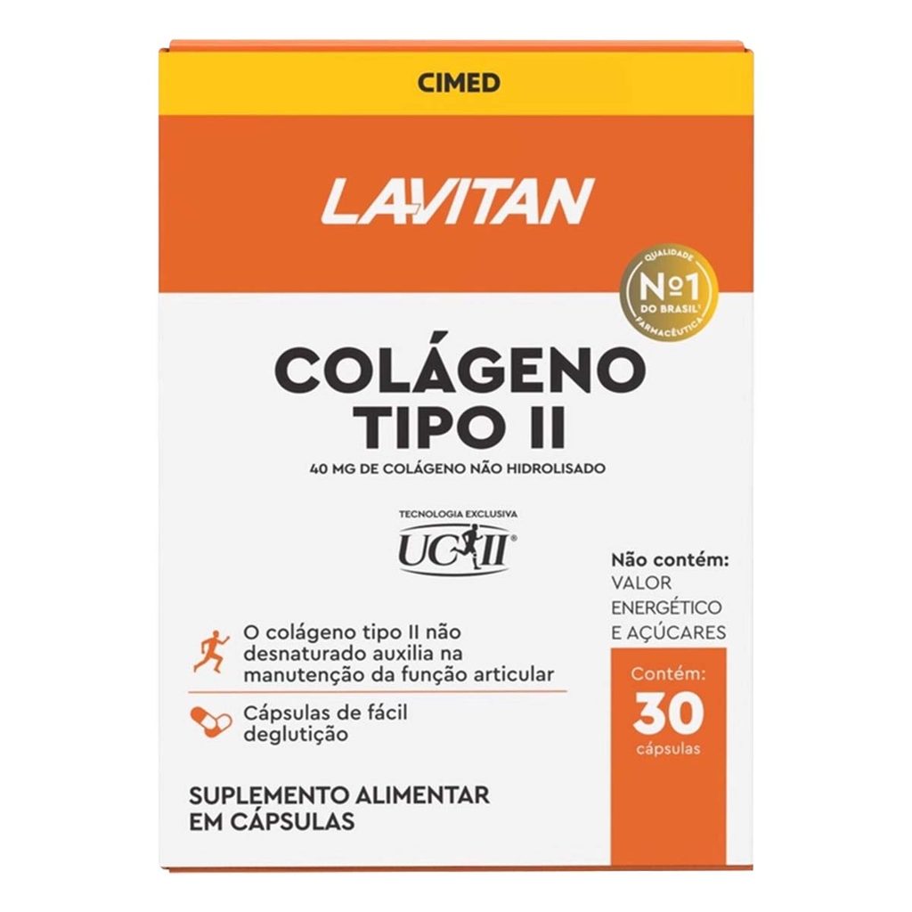 Lavitan Colageno Tipo II 30 Caps em Oferta na Shopee
