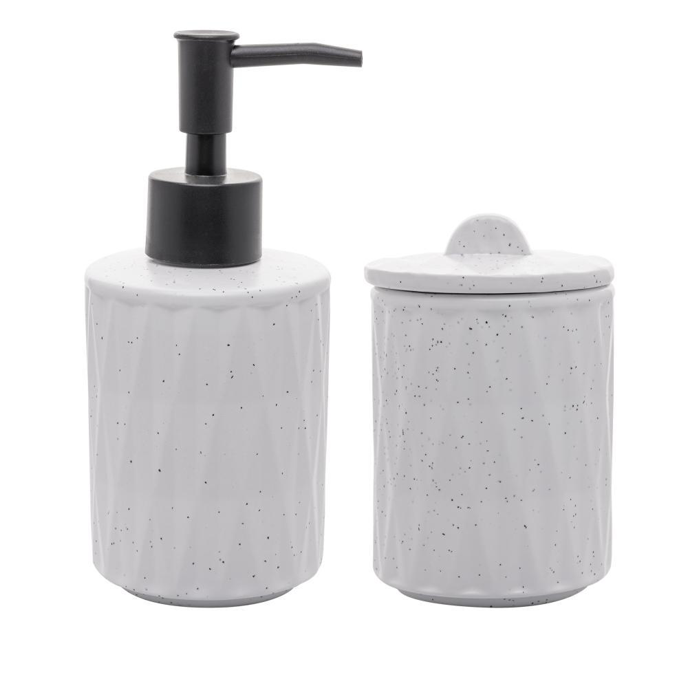2 Peças para Banheiro Lyor Deli Diamond de Cerâmica Branco em Oferta na Shopee