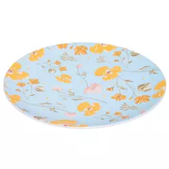 Prato Raso Wolff Doce Encanto 27cm Azul Claro Cerâmica