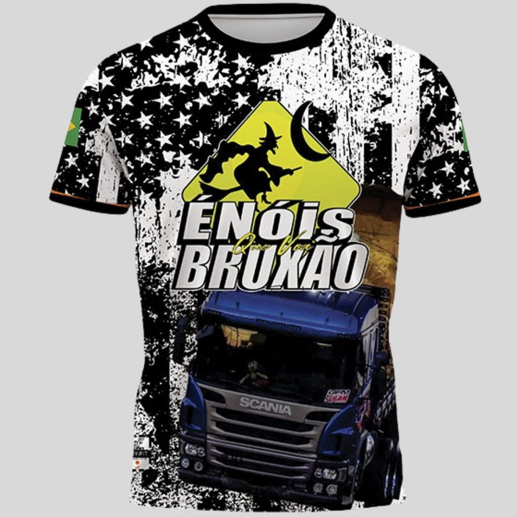 Camiseta Caminhoneiro É Nois Scania Rota 262 Estradeiro Camisa