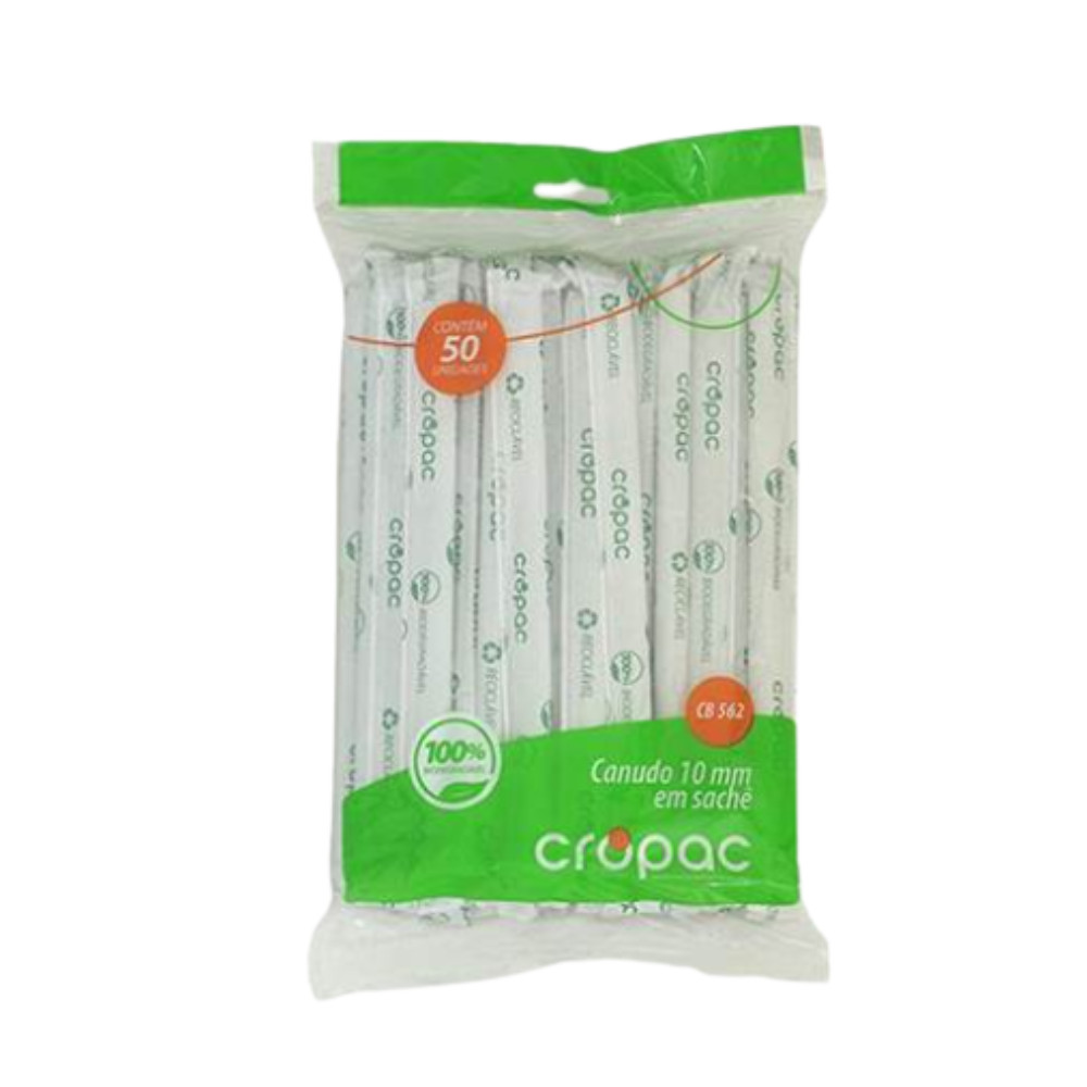 CANUDO PARA SHAKE 10MM CB-562 C.50 UND LANCHONETE