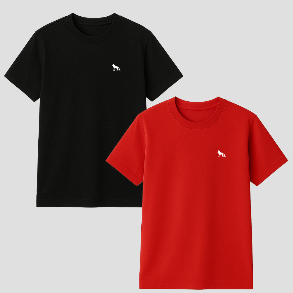 Kit 2 Camisetas Masculinas Básica 100% Algodão Casual Verão em Oferta na Shopee