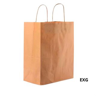 Sacola de Papel EXG 38,5x33x21cm - Kraft Fundo Largo - 20 unidades - Cromus - Rizzo em Oferta na Shopee