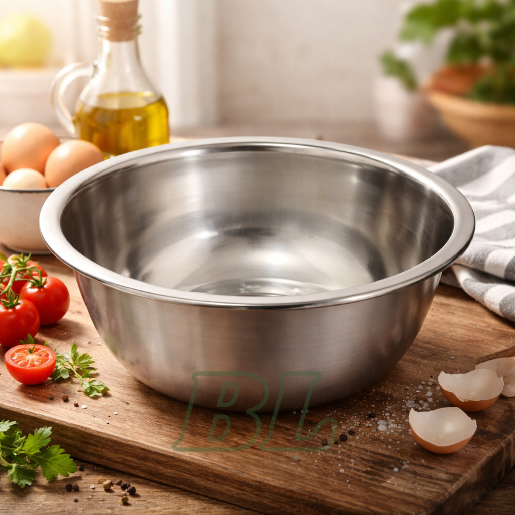 Tigela Aço Inox 2 Litros 23cm Saladeira Multiuso Bowl Profissional Cozinha Gourmet