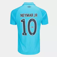Camisa Santos Ed. Especial Umbro 2025 Torcedor Neymar Jr 10 Azul