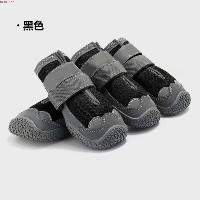 4pçs Sapatos Para Cachorros Grandes/Respirável/Profissional/Antiderrapante/Durável Animal De Estimação/Cnhada