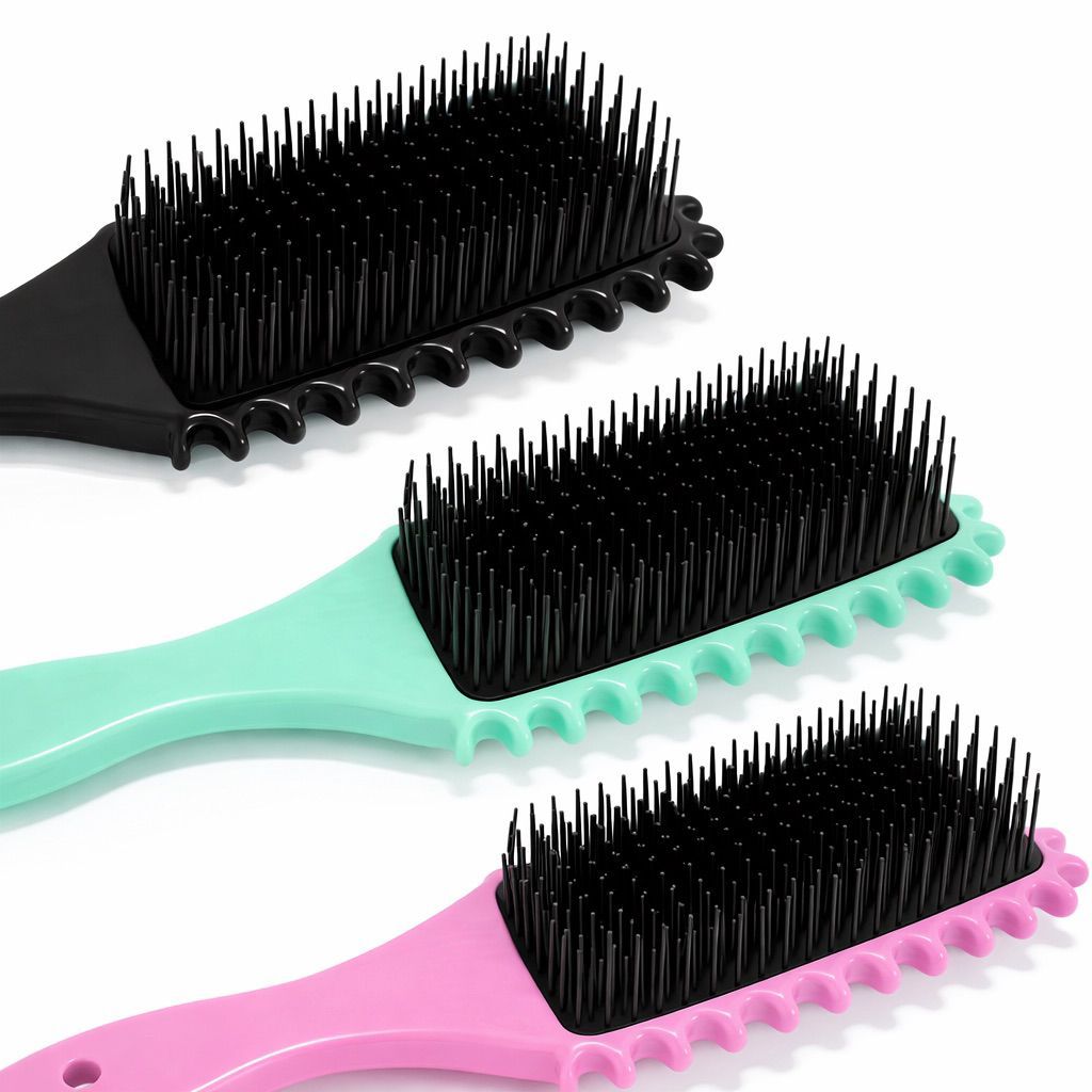 Escova Onda Finalização e Fitagem  Puxar e Separar Cachos Perfeitos em Oferta na Shopee