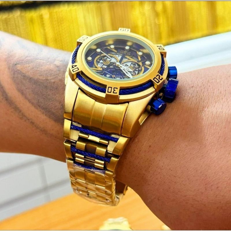 Relógio Feminino Masculino Invicta Bolt Zeus Skeleton Com Caixa