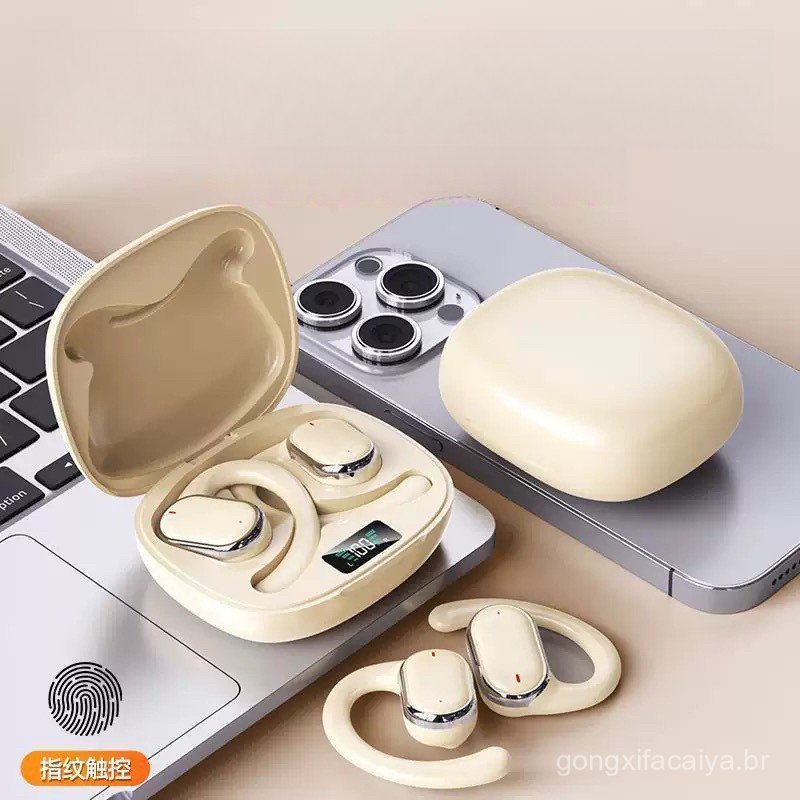    Fones de Ouvido Bluetooth Sem Fio X93, Não Invasivos, Alta Bateria OWS - Fones de Ouvido Bluetooth Sem Fio, Fones de 