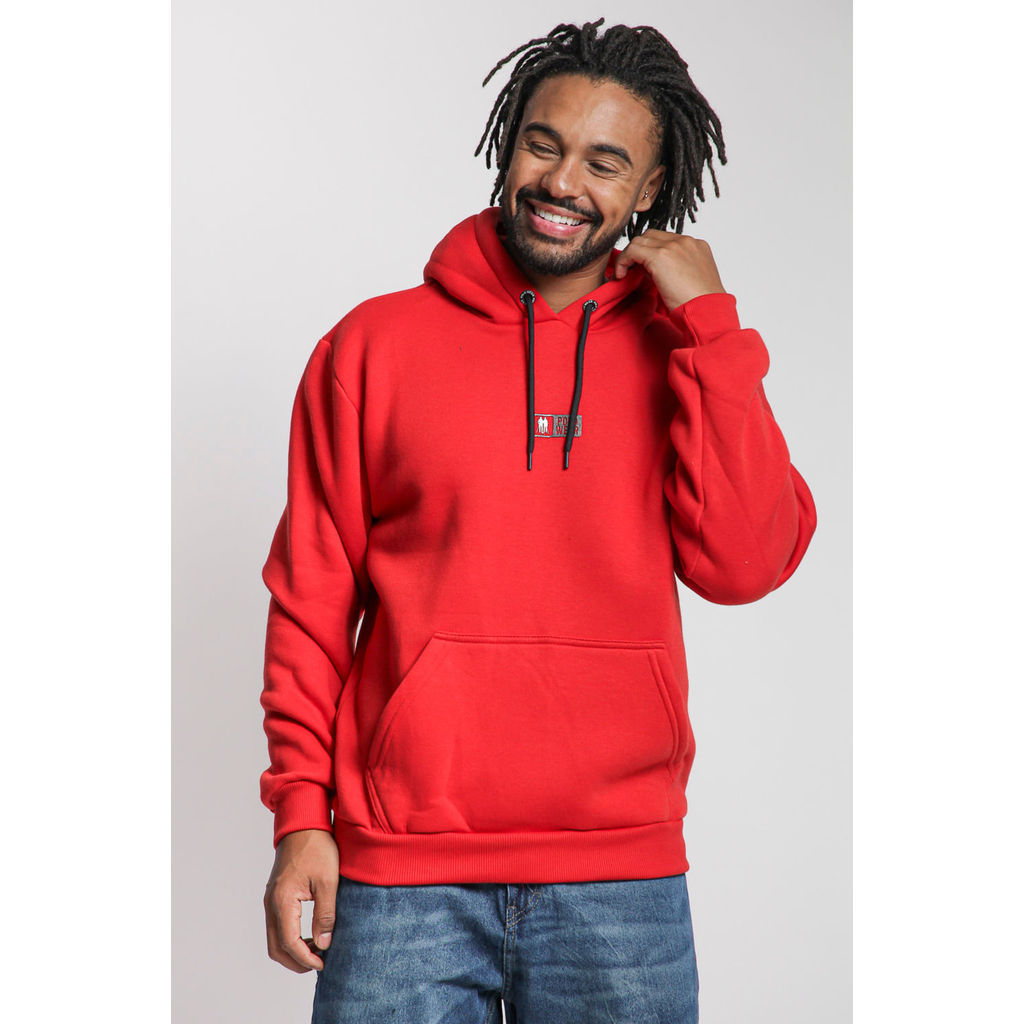 Blusa Moletom Masculina Canguru Logo Polo Wear Vermelho Médio em Oferta na Shopee