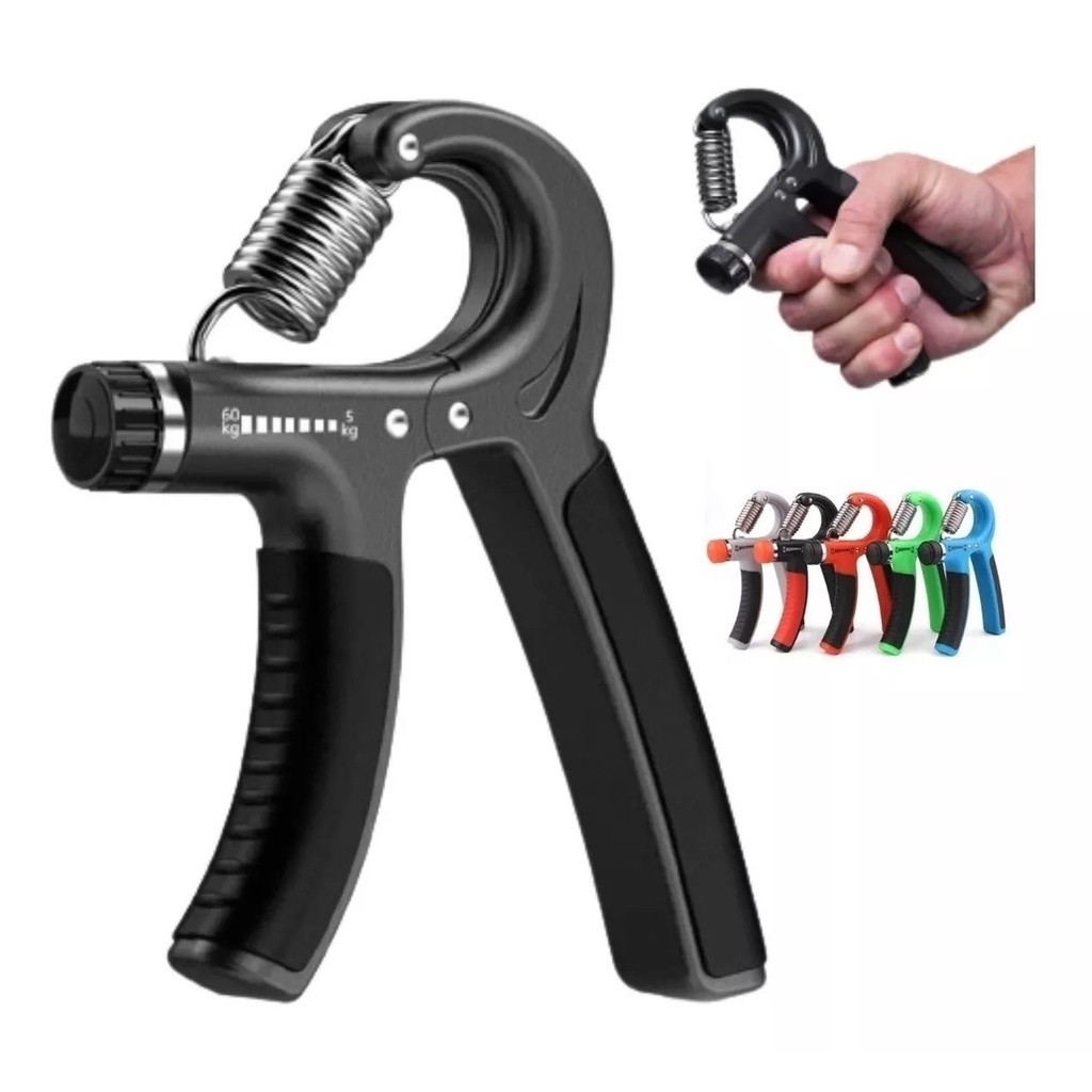 Aderência Hand Grip 5-60Kg Flexor De PunhoMola Ajustável Contador de Pulso Exercicio Para Antebraço Mãos Antebraço Dedos
