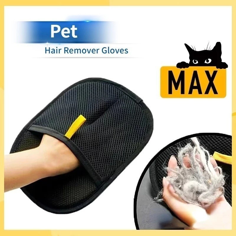 Removedor de pelos de pet luvas para remoção de pelos com eletricidade estática escova dupla face escova