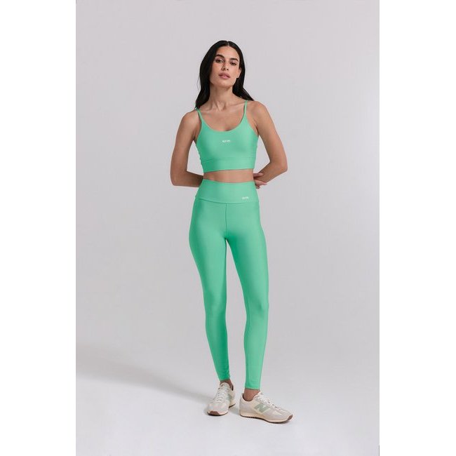 Imagem Conjunto Feminino Fitness Mint Verde Proteção UV50+ Tecnologia Dry Alta compressão Modelagem Anatômica
