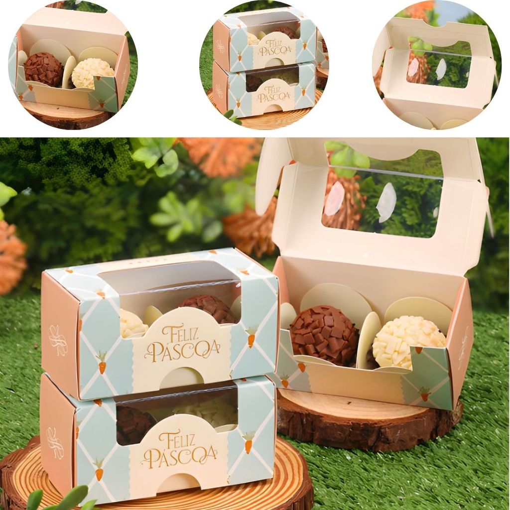 10 CAIXAS P/ 2 DOCES PÁSCOA EMBALAGEM VILA ENCANTADA 5475 ( PASCOA JANGO 2026 ) em Oferta na Shopee