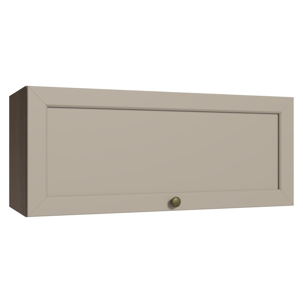 Armário Aéreo 80 cm 1 Porta Basculante Rustic/Crema Vik Madesa