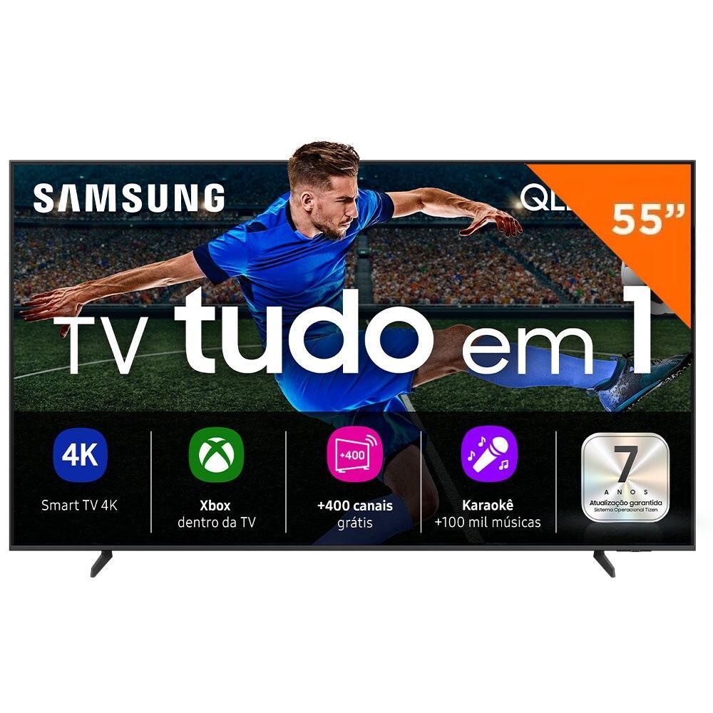 Smart TV 55 Polegadas Samsung QLED 4K, Processador com AI - QN55QEF1A 2025 em Oferta na Shopee
