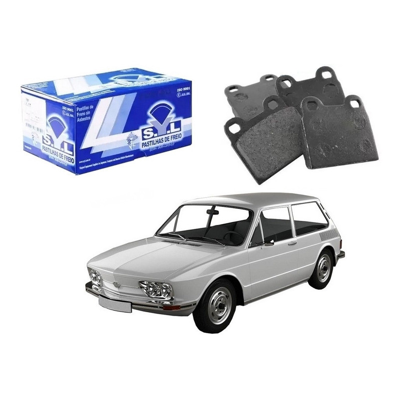Pastilha Freio Dianteira Brasilia 1600 1977 A 1982