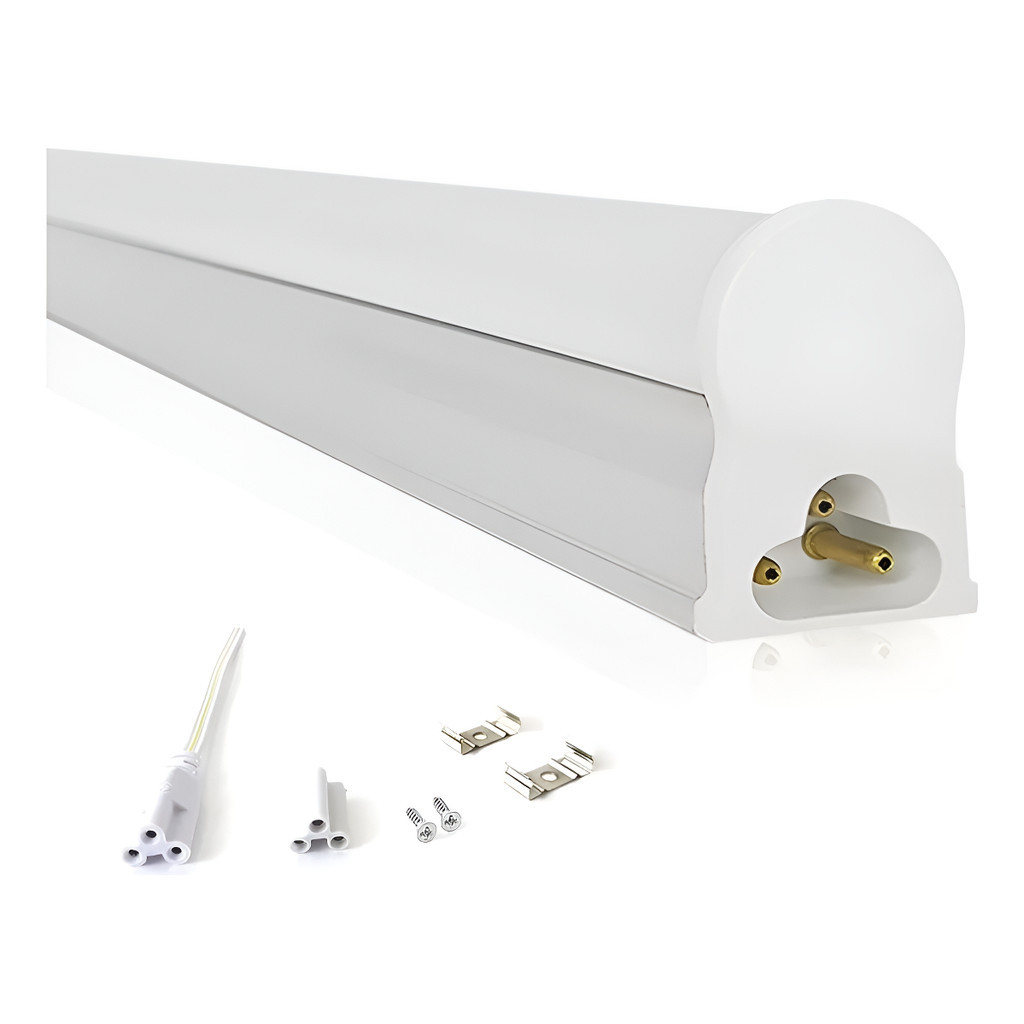 Lampada Led Tubular T5 120cm 18w C/ Calha Bivolt