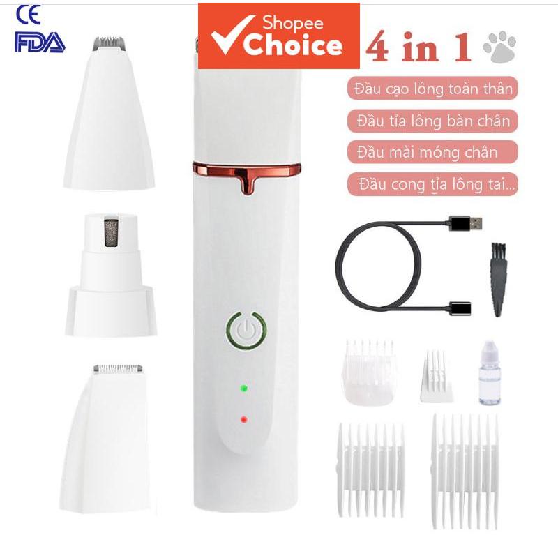 Kit Recarregável Para Tosa De Animais De Estimação , Aparador Elétrico De Pelos De Cães E Gatos , Moedor De Unhas , Baix