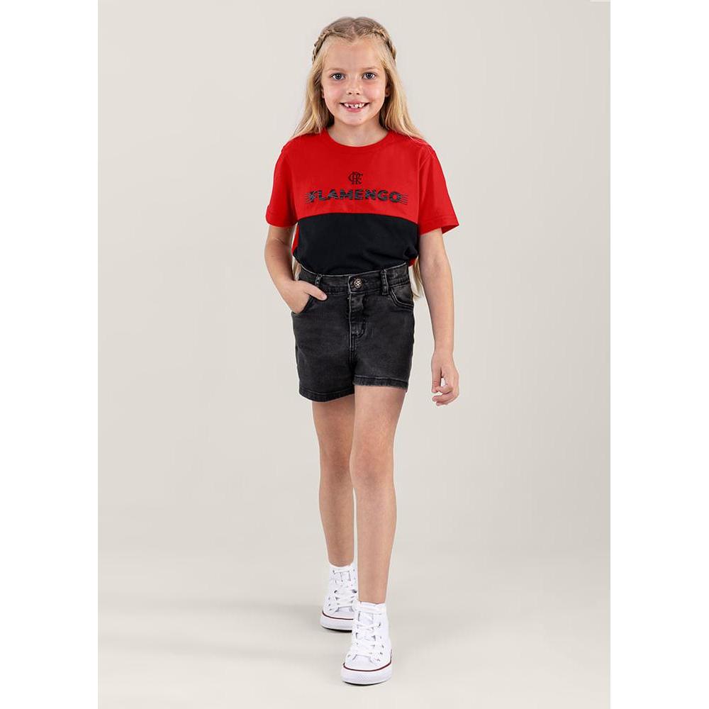 Camiseta Unissex Flamengo em malha Infantil Brandili em Oferta na Shopee