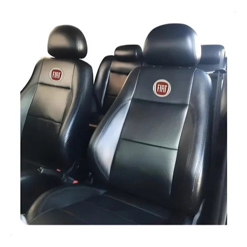 Capas Banco Carro Couro 100% Fiat Argo Cronos Grand Siena Pálio Punto Uno Stilo Linea + Capa Volante