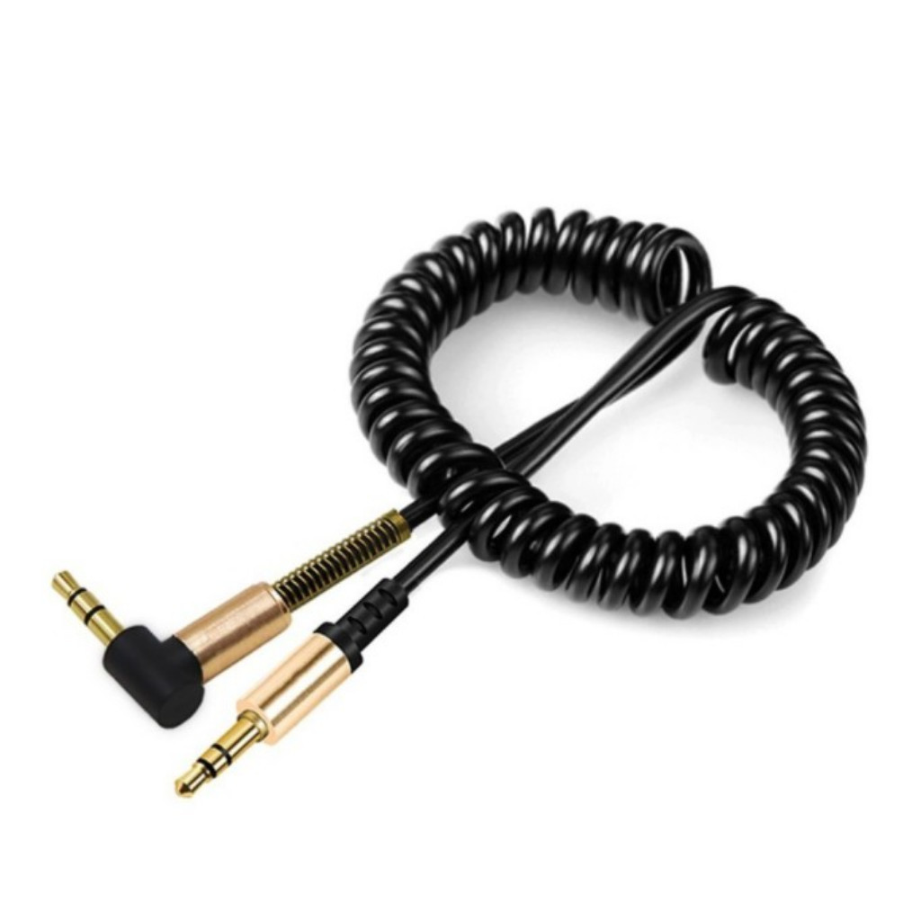 Cabo Auxiliar Áudio Espiral P2 + P2 3.5mm Premium