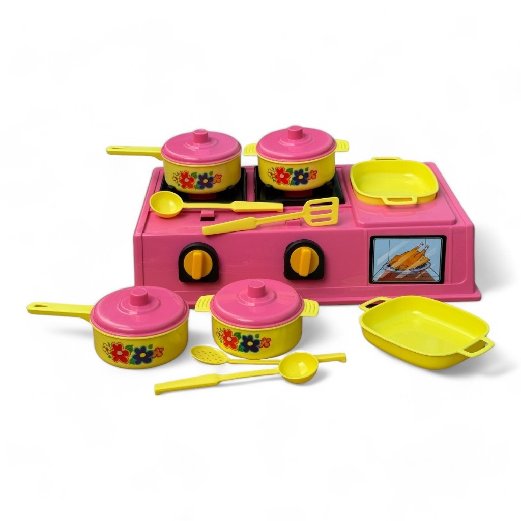 Brinquedo Cozinha Fogão Cooktop com panelinhas - Diverplas