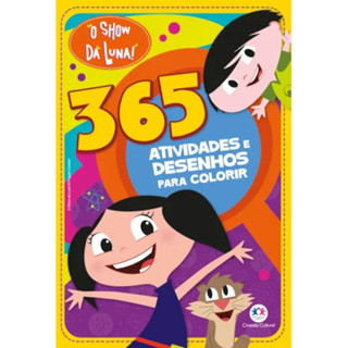 Livro O Show Da Luna 365 Atividades E Desenhos Para Colorir em Oferta na Shopee