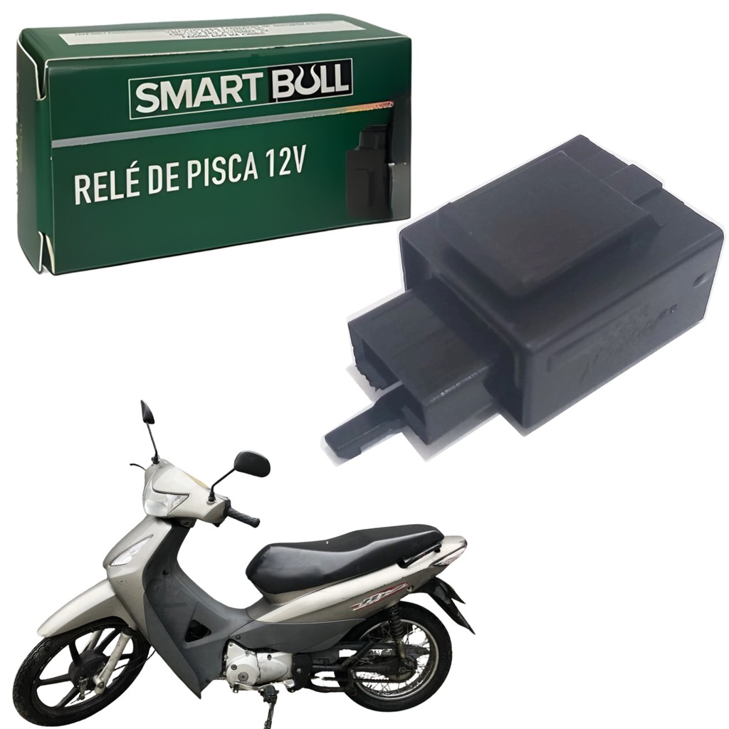 RELÉ PISCA UNIVERSAL 12V 3 PINOS SMARTFOX HONDA BIZ 125 2006 2007 2008