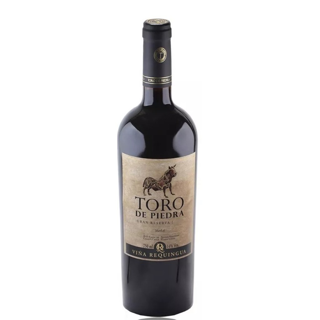 VINHO CHILE TORO DE PIEDRA GRAN RESERVA MERLOT 750ML