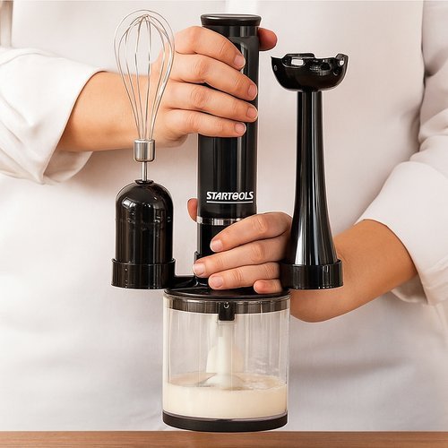 Kit Mixer 3 em 1 220V Processador Batedor Triturador Alimentos Compacto Prático Misturar Receitas