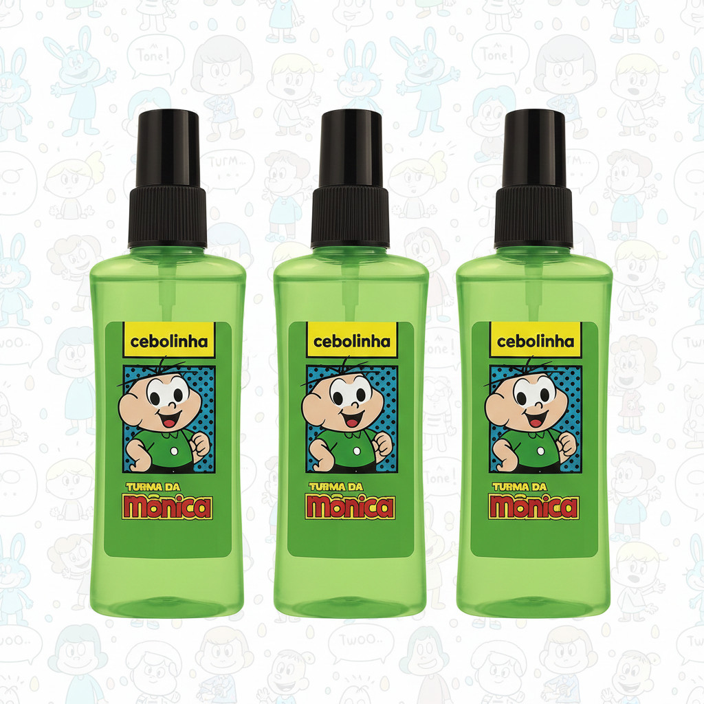 KIT 3 Deo Colônia Cebolinha 60ml - Jequiti