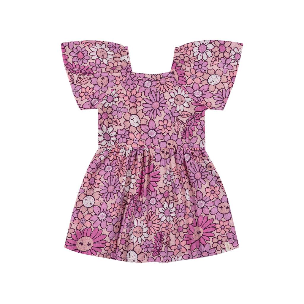 Vestido Infantil Menina Floral Alegre Elian Rosa em Oferta na Shopee