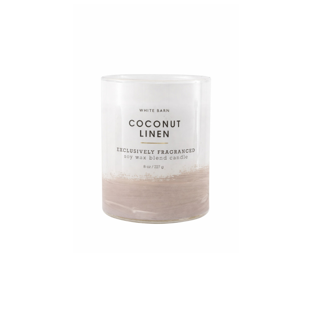 BATH & BODY WORKS - Vela Aromatizada 1 Pavio Coconut Linen 227g