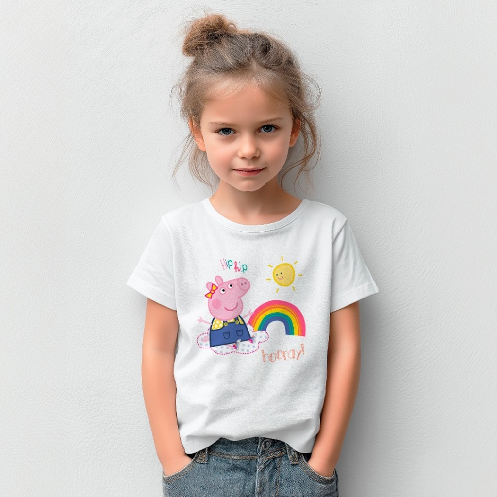 Camiseta Peppa Pig Disney Estampada Infantil Adulto Masculina Feminina Moda Geek Desenho
