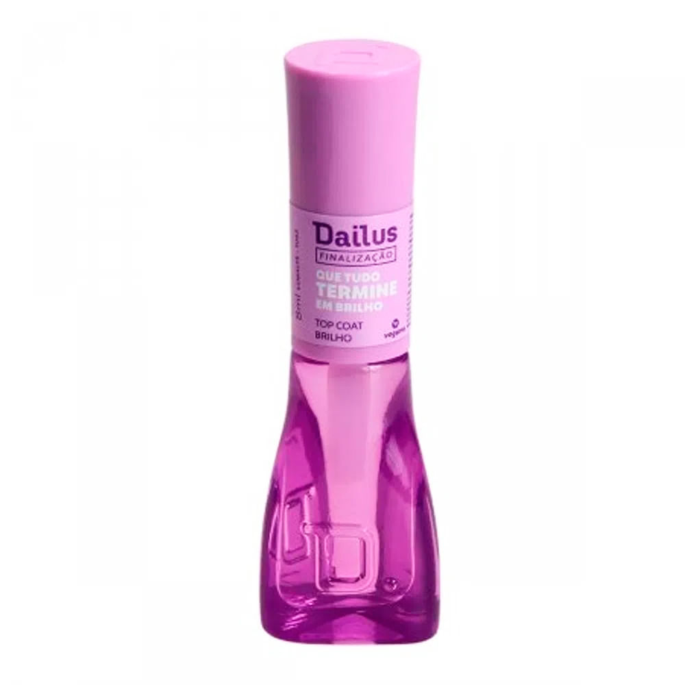 Top Coat Brilho Dailus Que Tudo Termine em Brilho 8ml em Oferta na Shopee
