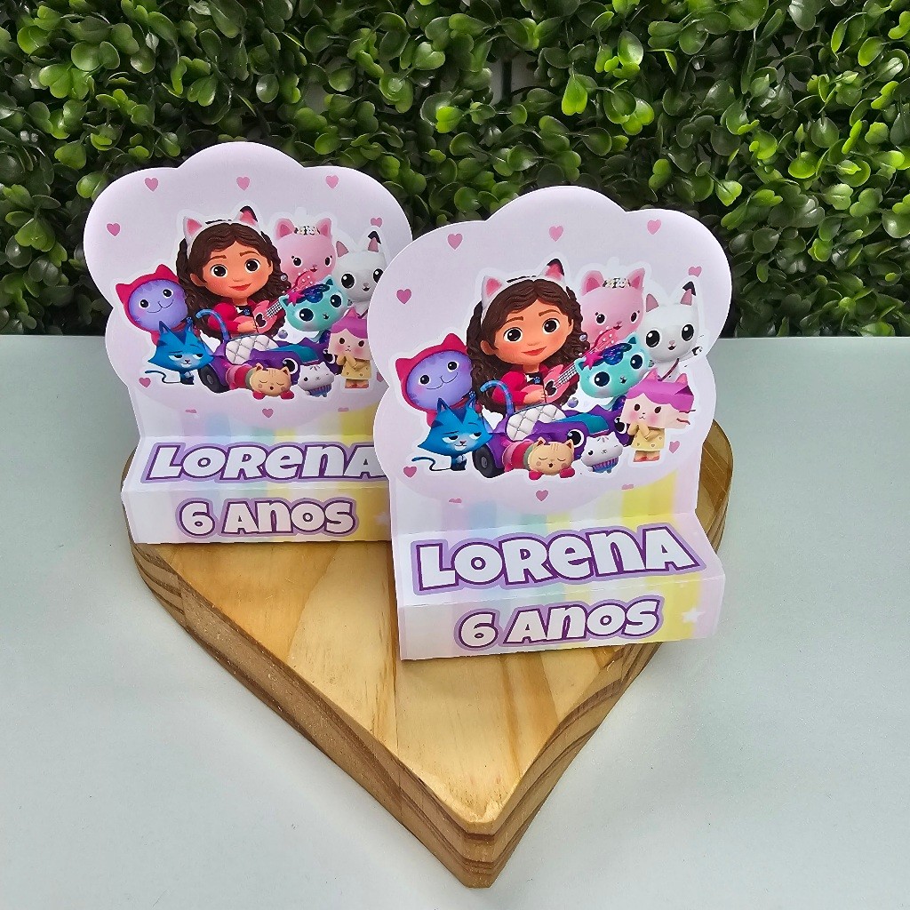 Porta Bis Duplo A CASA MÁGICA DA GABBY - Personalizados - Festa infantil - Aniversário - Lembrancinha
