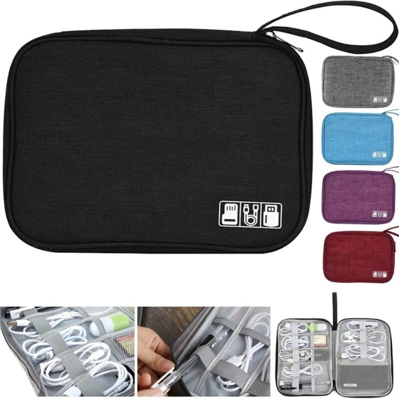 Bolsa Organizadora De Cabo Fio Eletrônico Estojo Case Bag