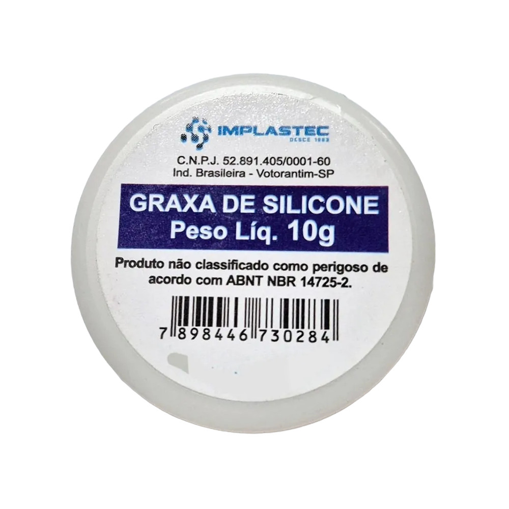 Graxa Silicone Dielétrica Lubrificante Alta Temperatura 10g
