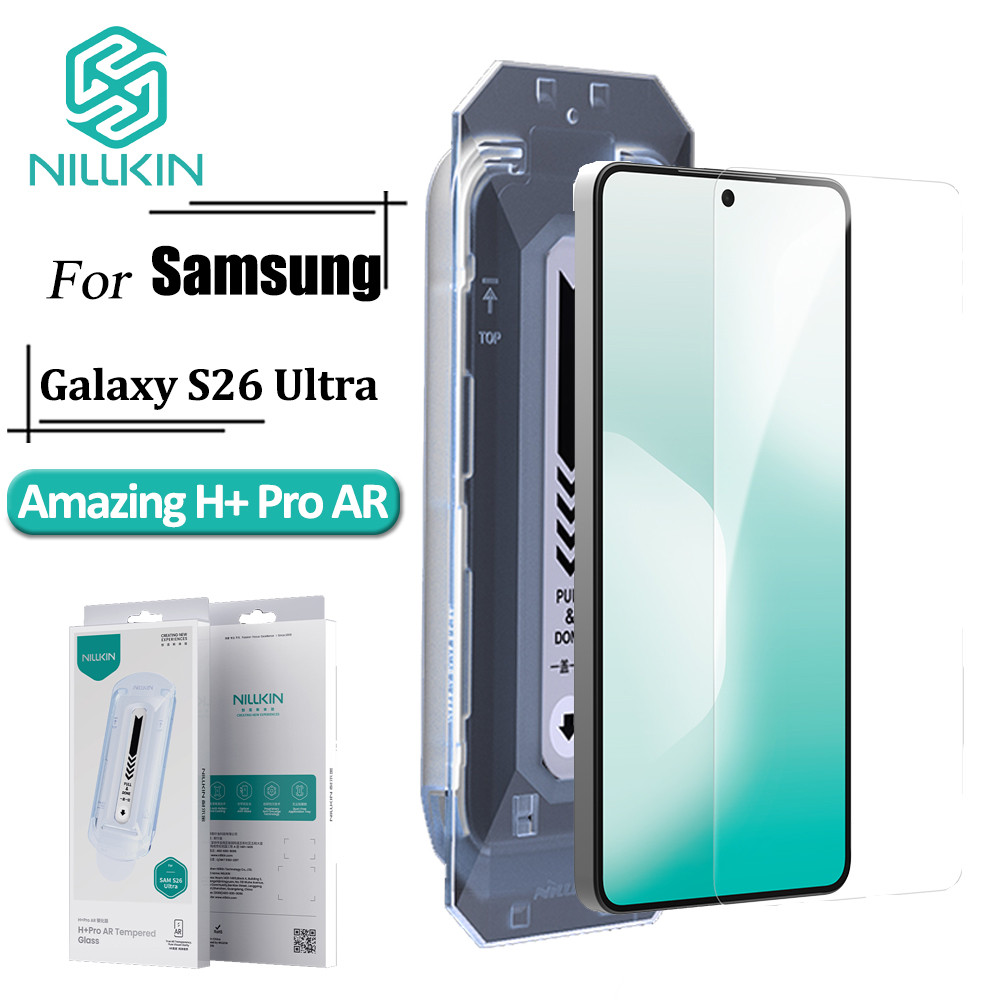 Nillkin Vidro Temperado Para Samsung Galaxy S26 Ultra Japão AGC 0.2 Mm Fino Borda 2.5D Protetor De Tela De Proteção UV em Oferta na Shopee