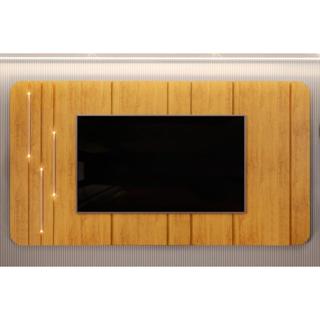 Painel Home p/ TV até 75 Polegadas Celine 100% MDF c/ Led 241x132cm Cedro - DJ Móveis em Oferta na Shopee