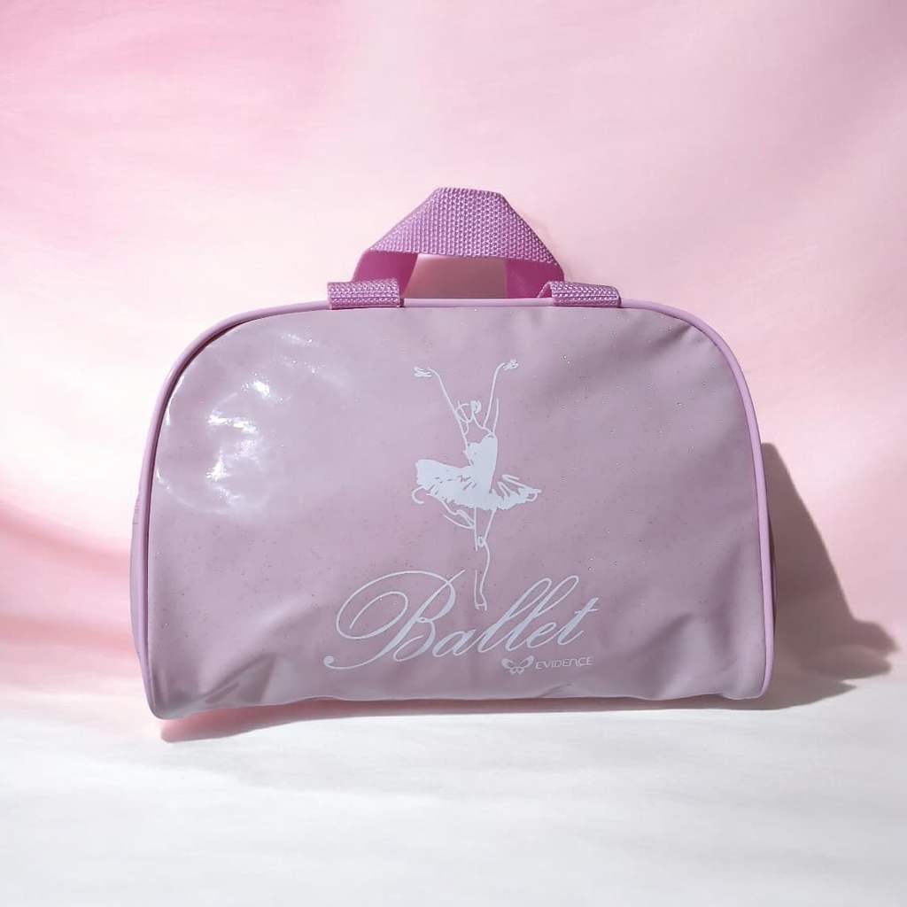Bolsa Ballet Verniz e Glitter Rosa