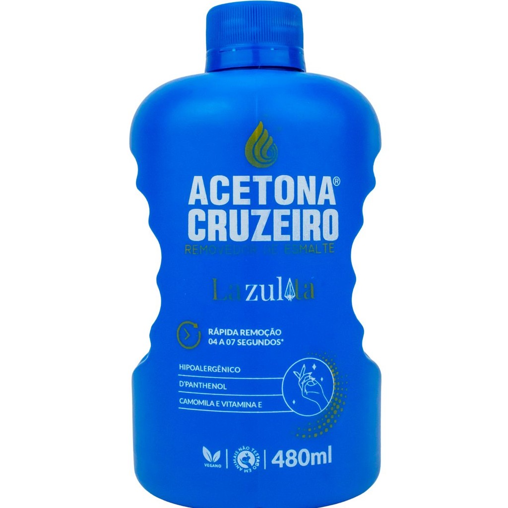 Acetona Removedor De Esmalte Unhas Original Cruzeiro 480ml