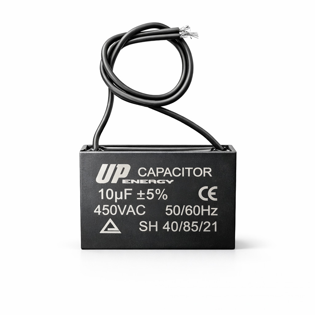 Capacitor Ventilador CBB61 10uF 450V 50/60Hz 2Fios Universal