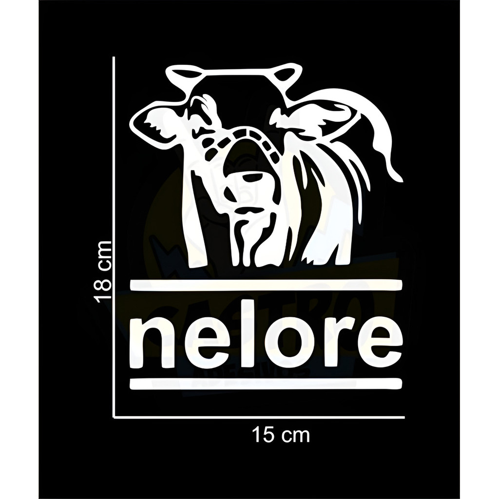 Adesivo Nelore Caipira Tião Carreiro Cavalo Cowboy Peão