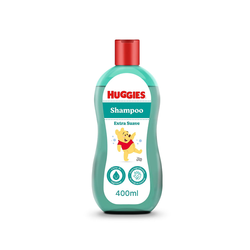 Shampoo Infantil Huggies Extra Suave com 400ml em Oferta na Shopee