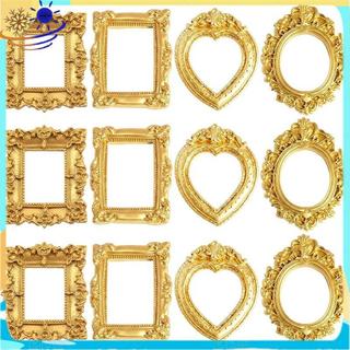 12pçs Molduras Em Miniatura , Mini , Vintage Adequadas Para Exibição De Joias DIY , Decoração De Festa De Feriado