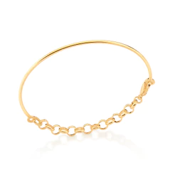 Bracelete Rommanel Elo Português Ouro 18k 551773
